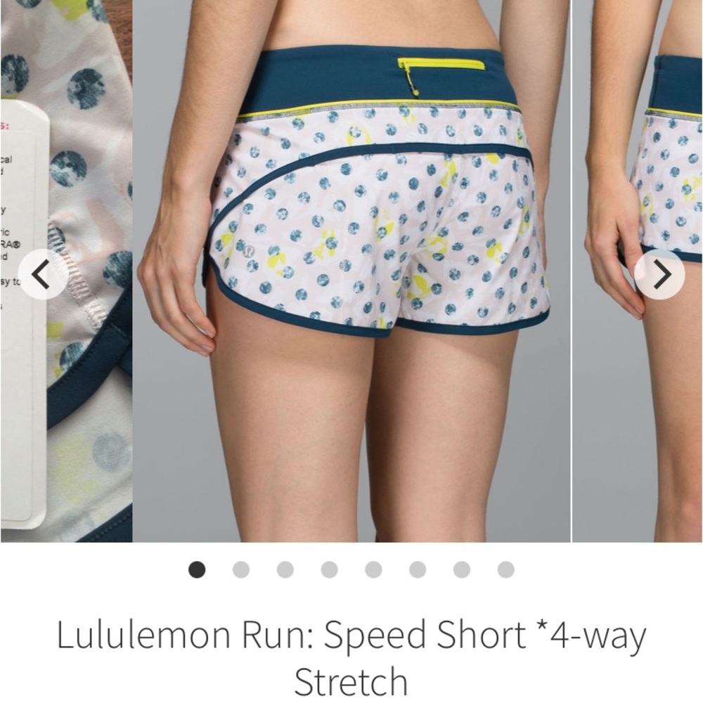 Lululemon Run Speed Short 4-way Stretch Painted Lady / Alberta Lake 4 Shorts